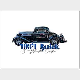 1934 Buick 3 Window Coupe Posters and Art